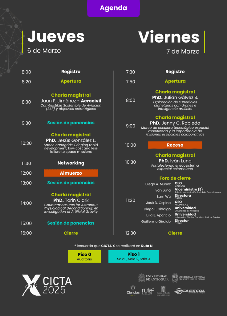 Medellín es sede del X Congreso Internacional de Ciencia y Tecnología Aeroespacial (CICTA)