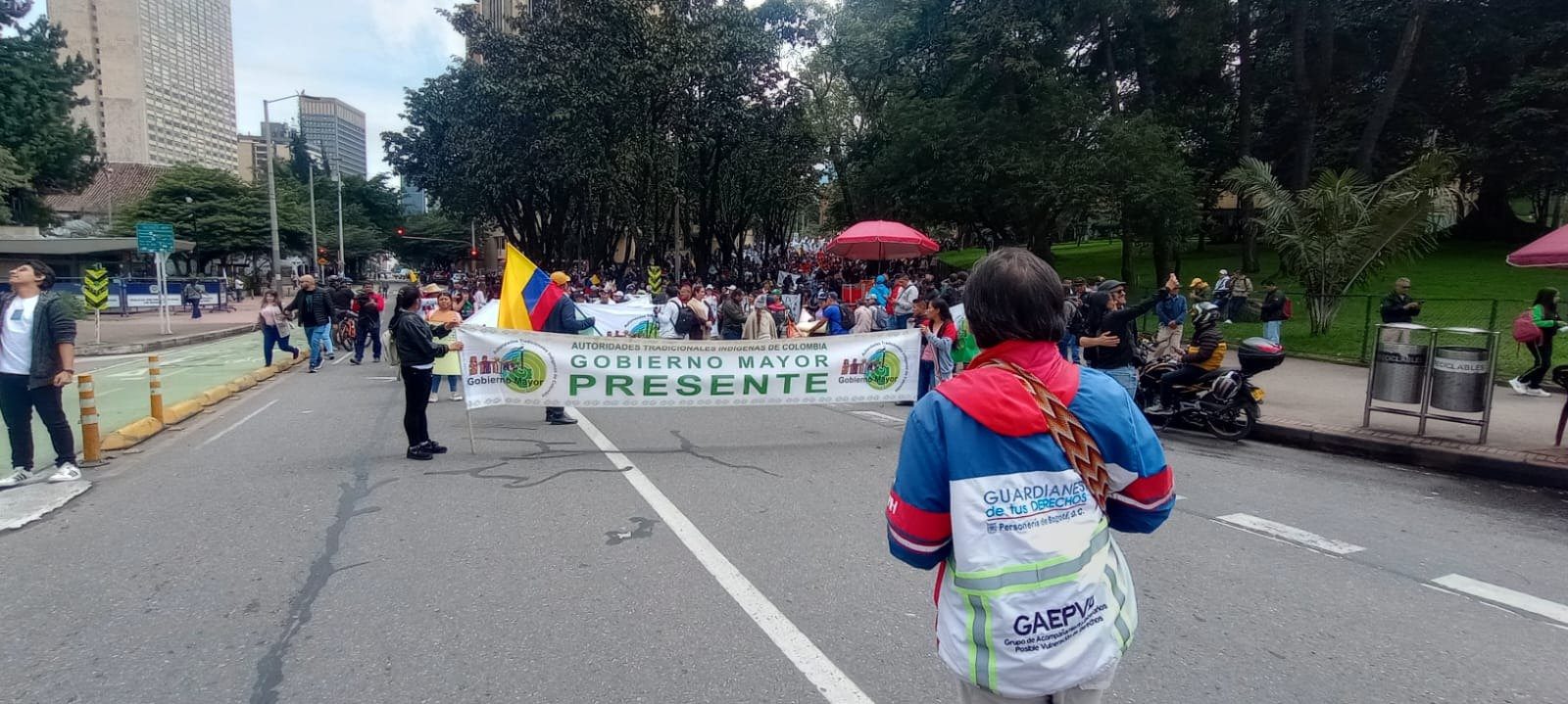 Así transcurren las marchas convocadas por el Gobierno nacional en las principales ciudades