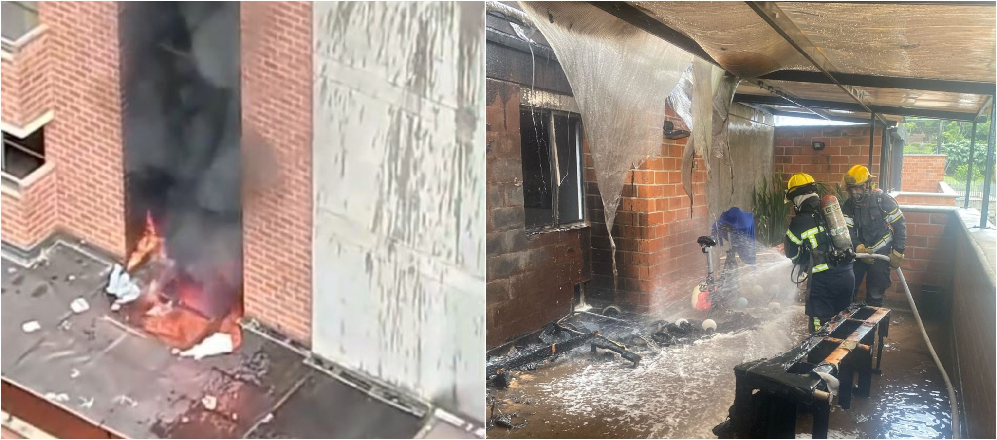 [Video] Incendio estructural afectó apartamento en La Estrella