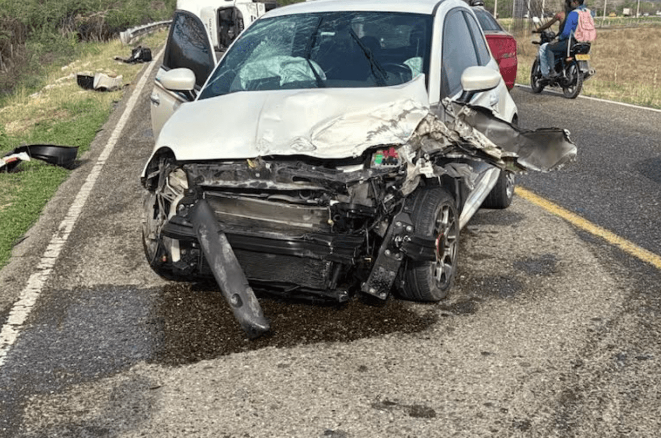 Christian Marrugo y arquero del Real Cartagena sufrieron fuerte accidente en Cartagena