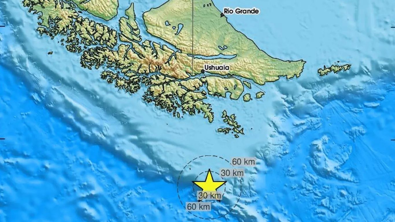 Fuerte terremoto de magnitud 7,5 sacude el sur de Chile y Argentina