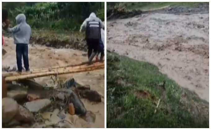 Gobernación evalúa crítica situación de puente en Andes tras avenida torrencial