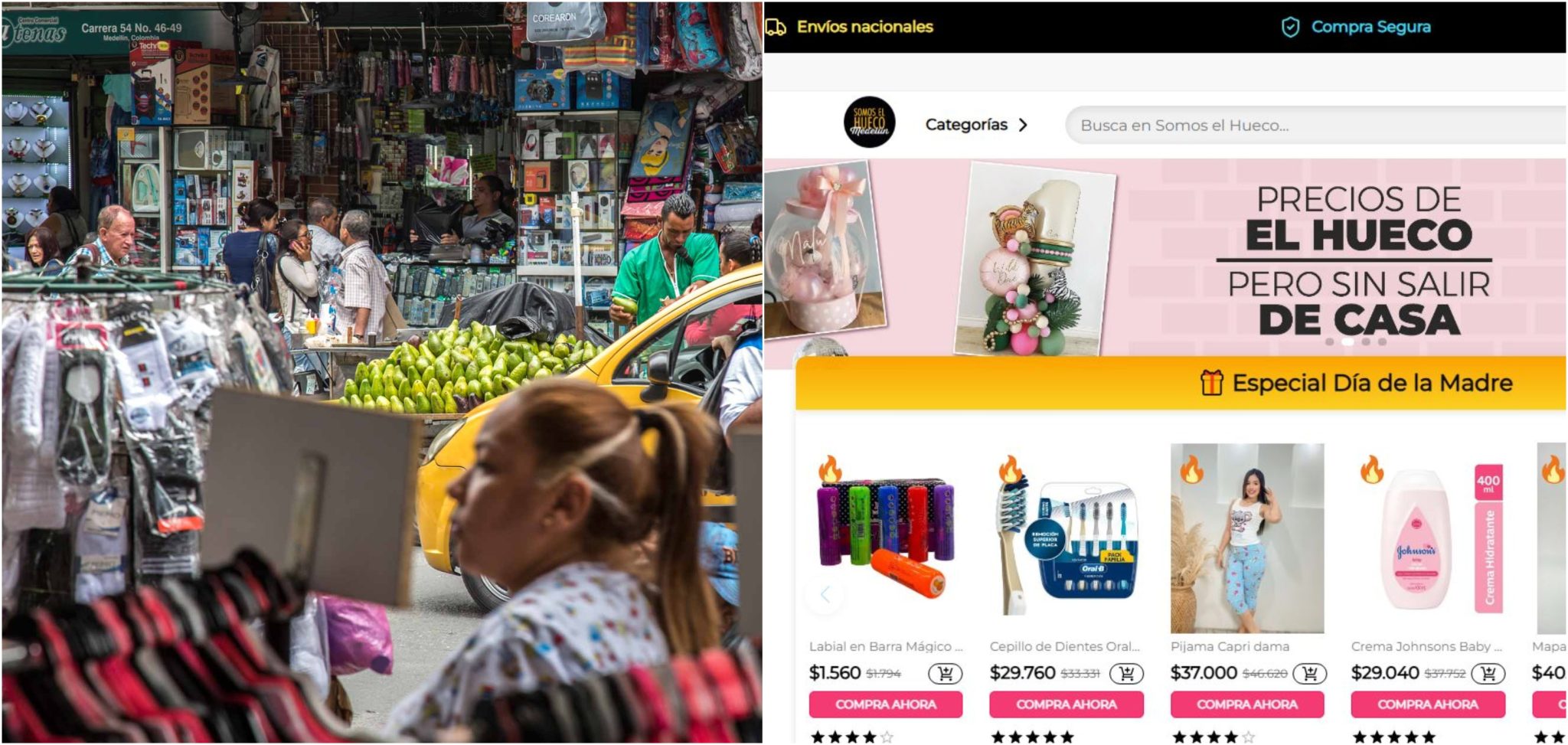 Vendedores del sector El Hueco crean plataforma web para la compra de sus productos