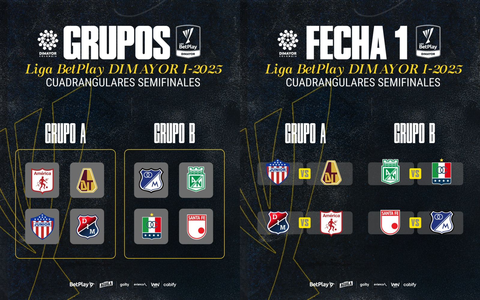 Así quedaron los cuadrangulares semifinales del FPC por la primera estrella de 2025