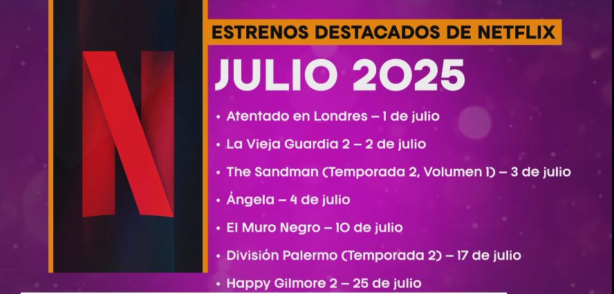Estas son las mejores películas y series que llegan a Netflix en julio