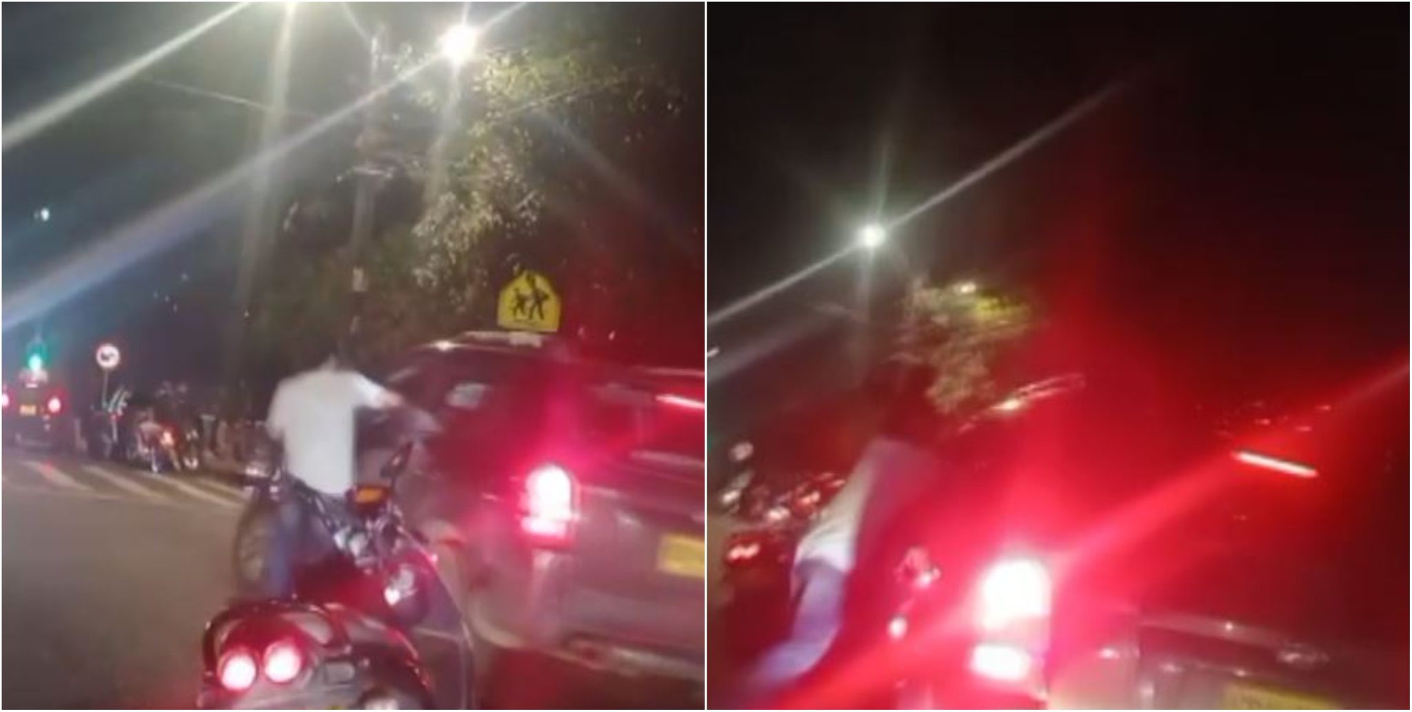 [Video] Hombre que salía de centro comercial en Medellín fue abordado por fleteros