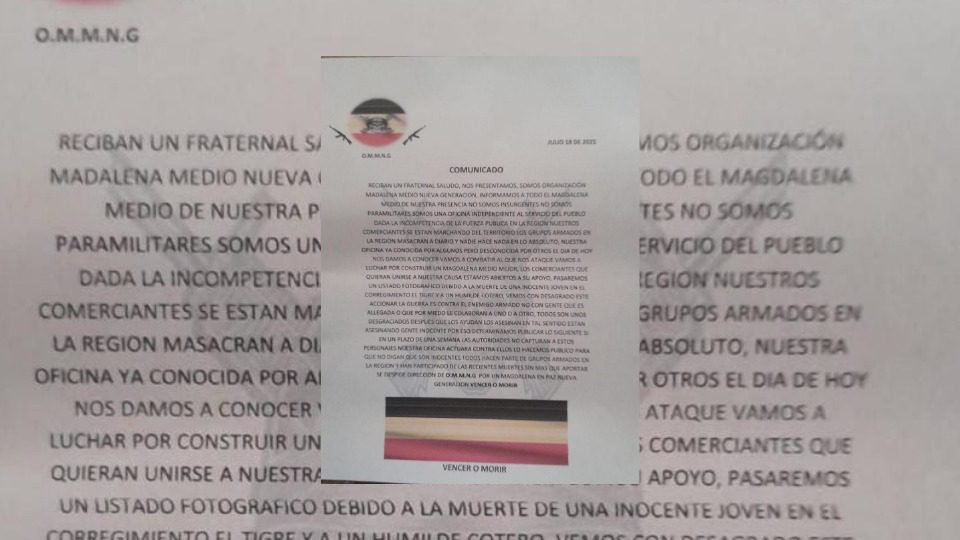 Recompensa de 200 millones de pesos por responsables de hacer panfletos amenazantes