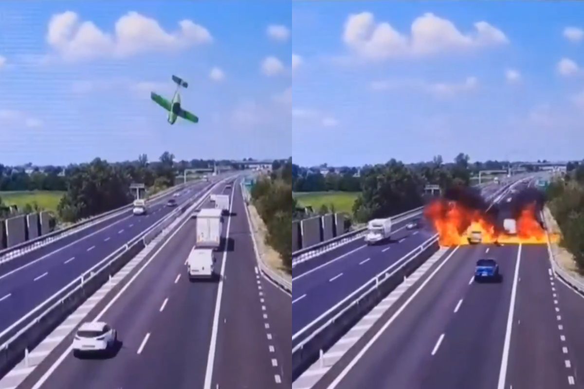 [VIDEO] Impactante accidente de una avioneta en Italia deja dos muertos