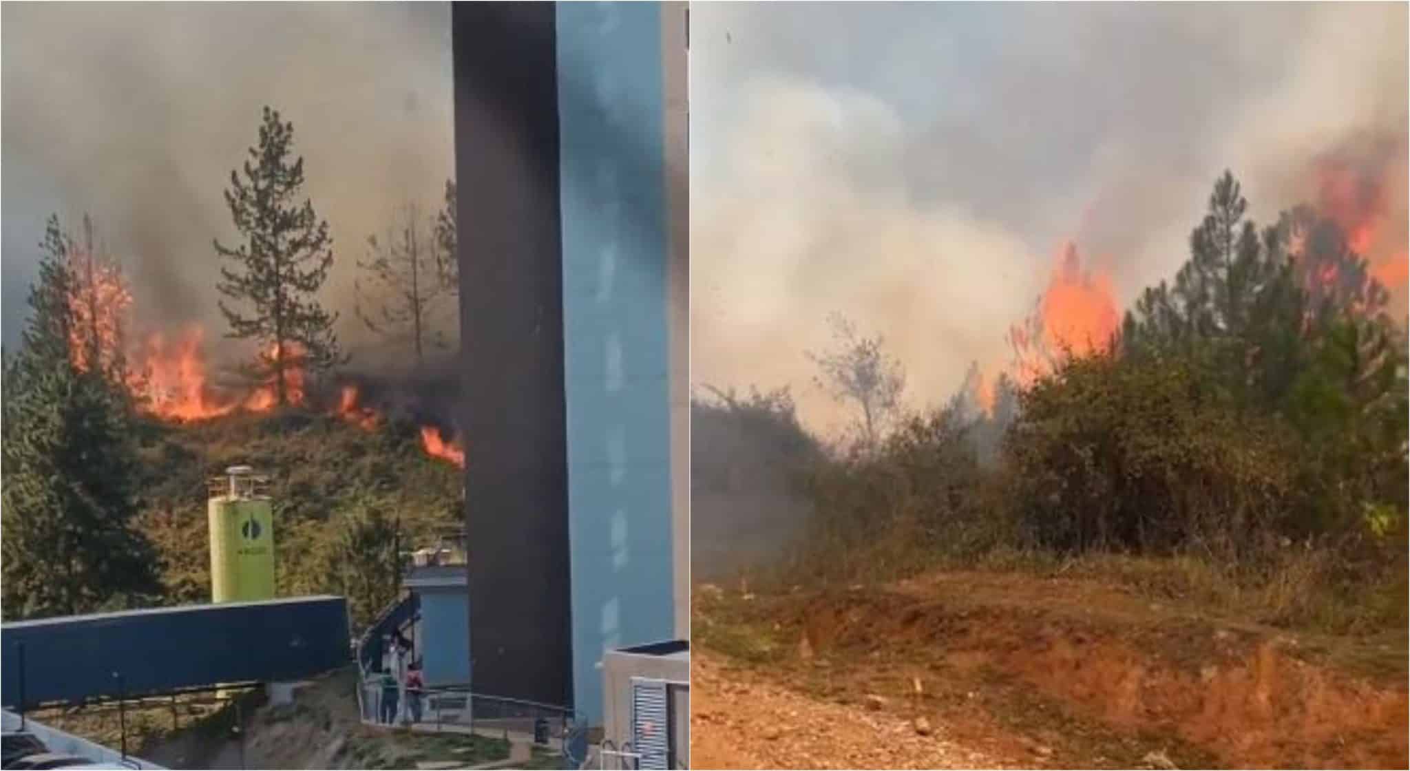 [Actualización] Más de 200 personas intentan apagar el incendio en el batallón de Bello