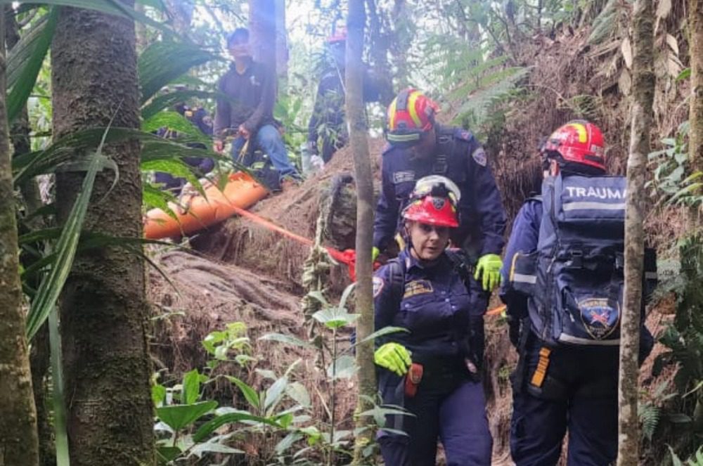 Adolescente caída abismo