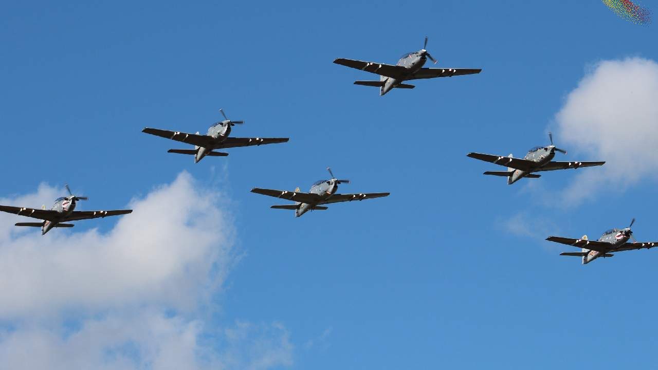Así son los ensayos para la Feria Aeronáutica 2025 que se realizará en Rionegro