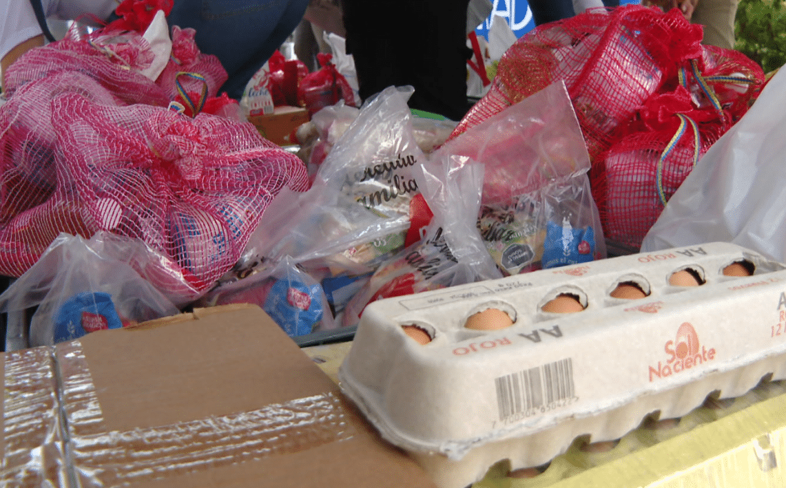 Así va la entrega de donaciones de alimentos a familias en Medellín