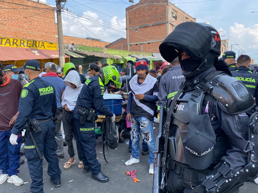Autoridades hacen operativo en el Bronx de Medellín, centro de la ciudad