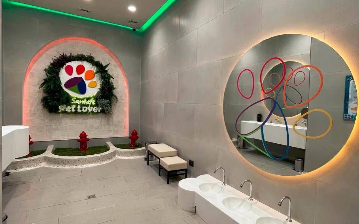 Baño público perros