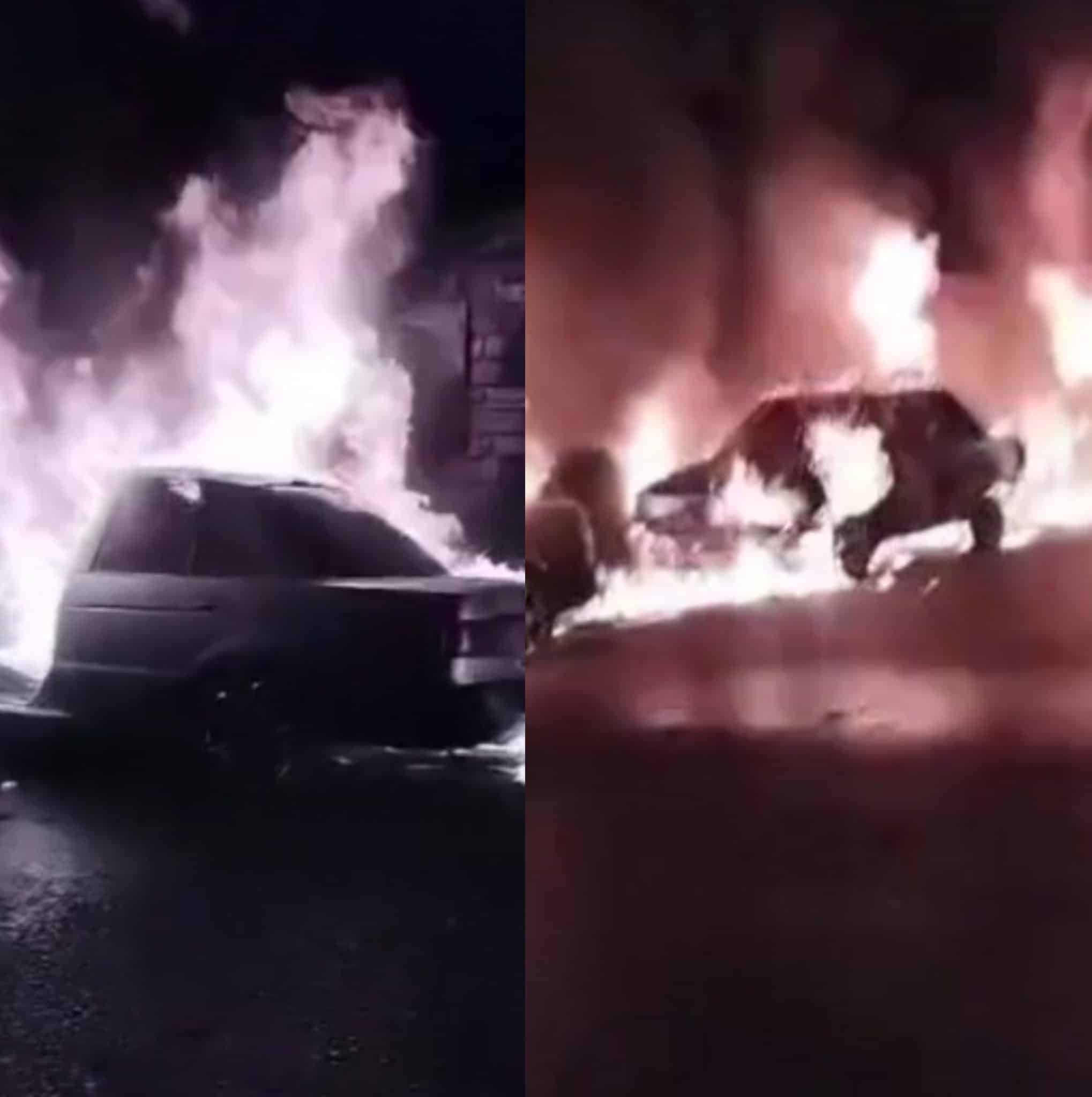Tres vehículos se incendiaron en el sector El Tejar