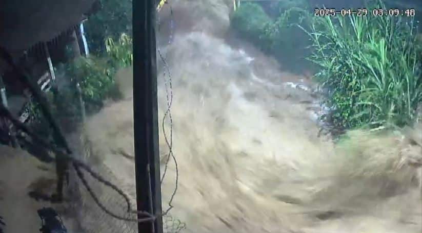 Cámara de seguridad captó momento exacto de la emergencia que causó la quebrada Altavista