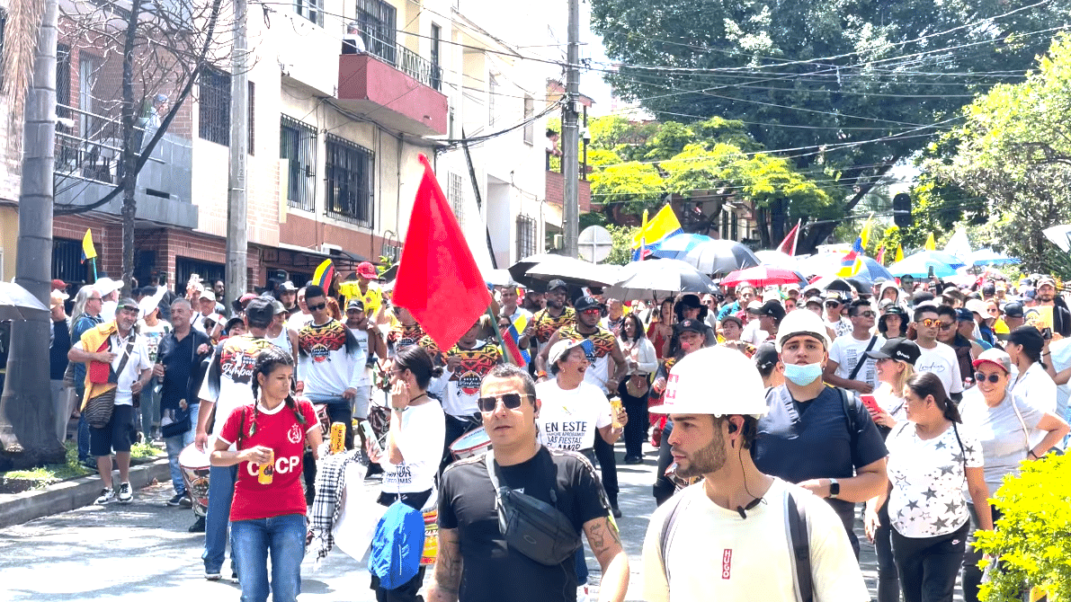 Así se vivió la marcha por el Día del Trabajo en Medellín