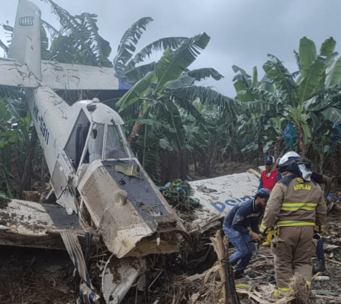 Una avioneta se accidentó en Urabá