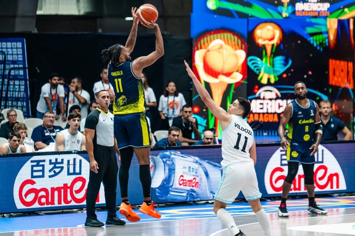 Colombia perdió ante Argentina, pero clasificó a los cuartos de final de la Americup