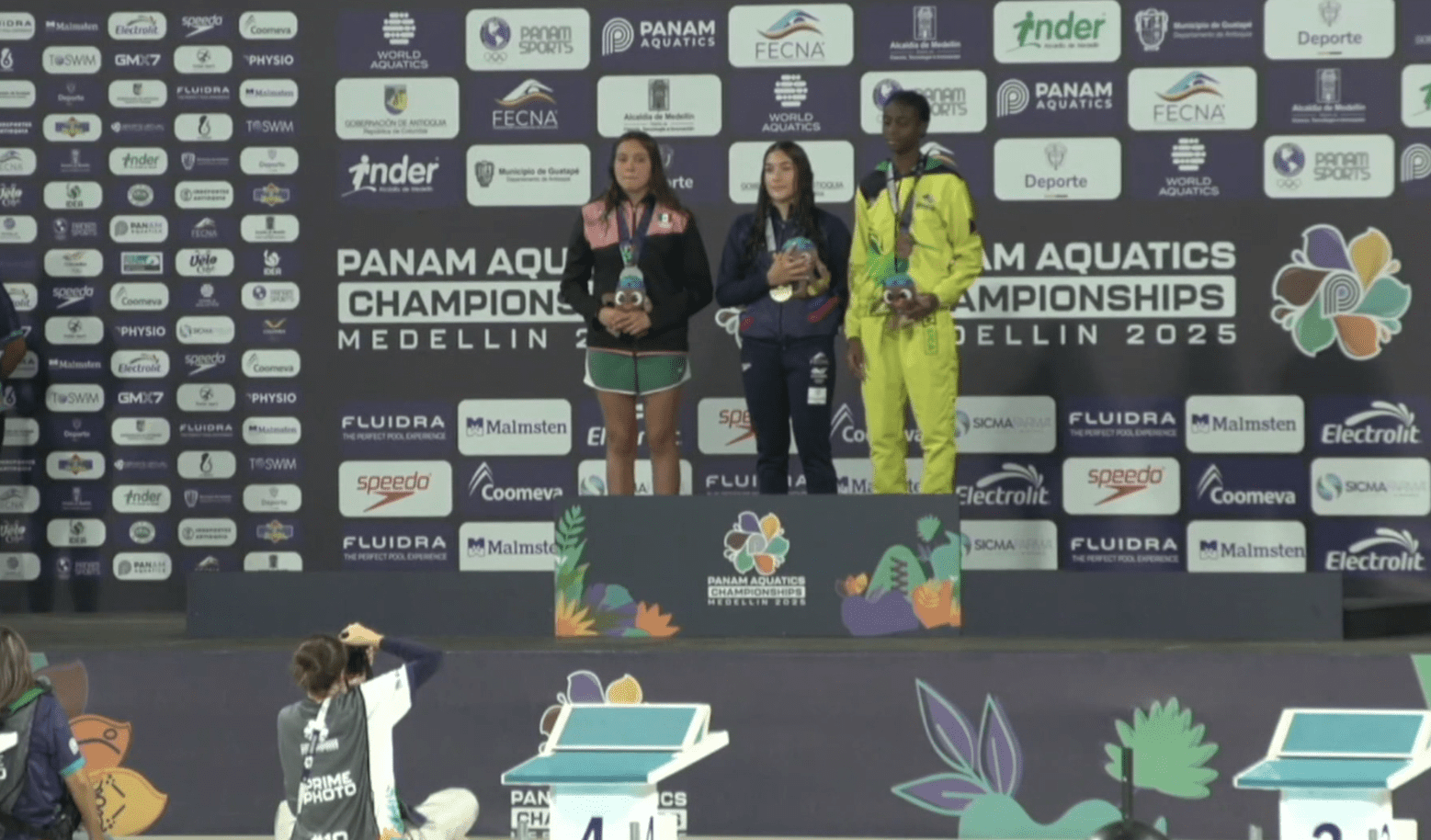 Colombia sumó ocho oros en la jornada inicial de los PanAm Aquatics Championship