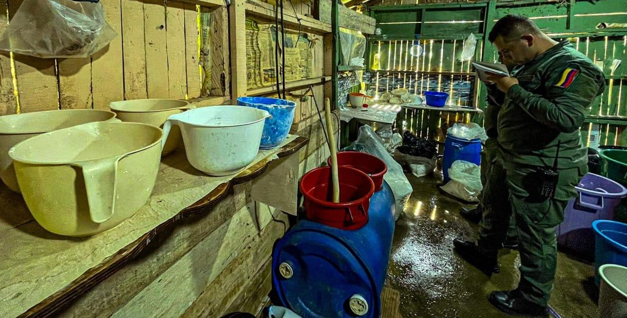 Desmantelan laboratorio para producir cocaína del Clan del Golfo en Copacabana