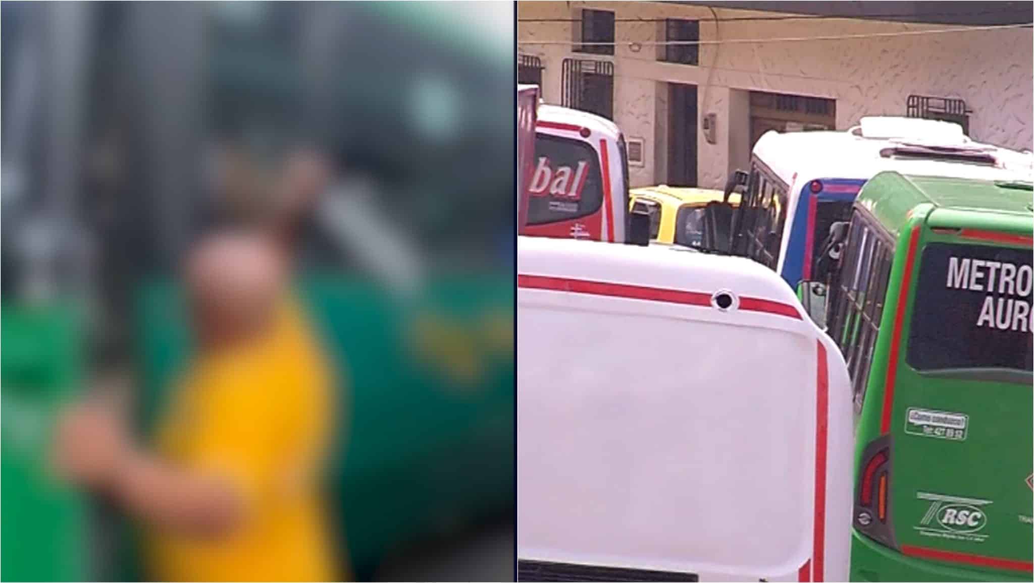 Discusión entre un conductor de un bus y un motociclista terminó a los golpes