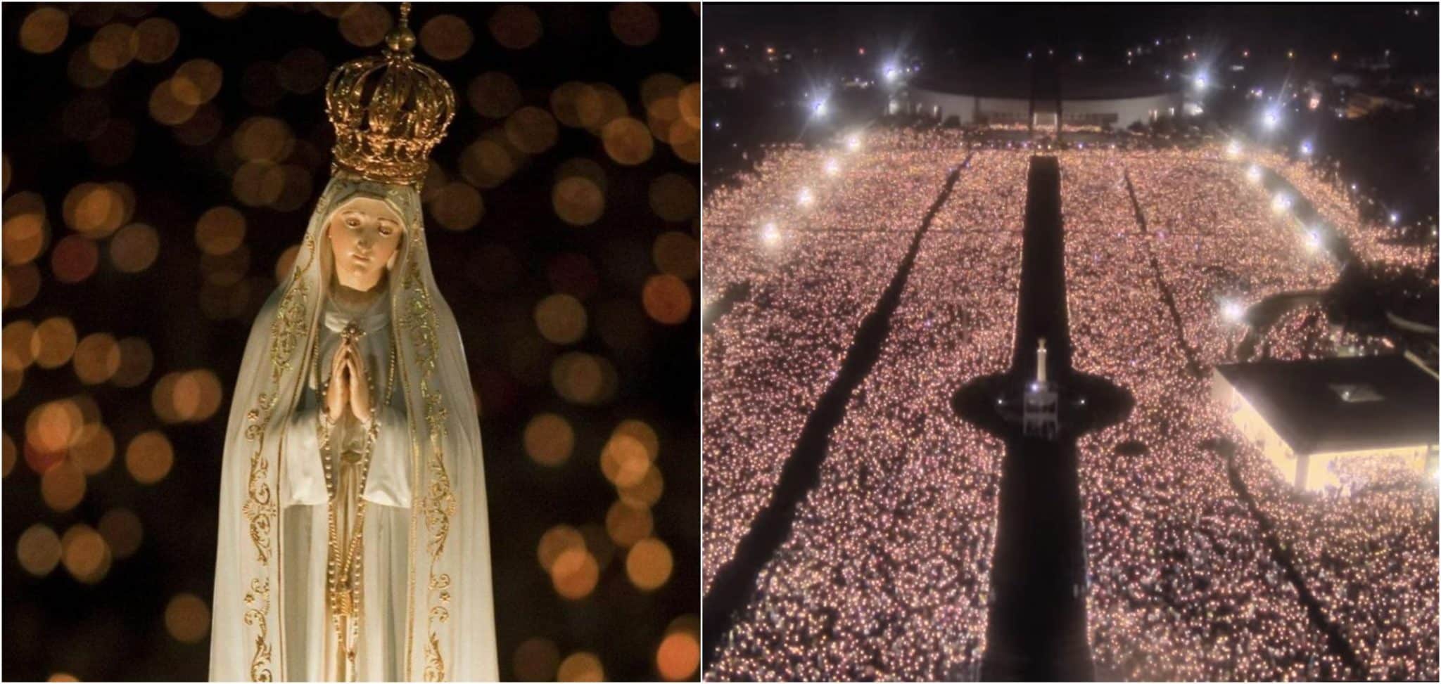 Este 13 de mayo se conmemora el Día de la Virgen de Fátima y más de 20 mil fieles se concentraron