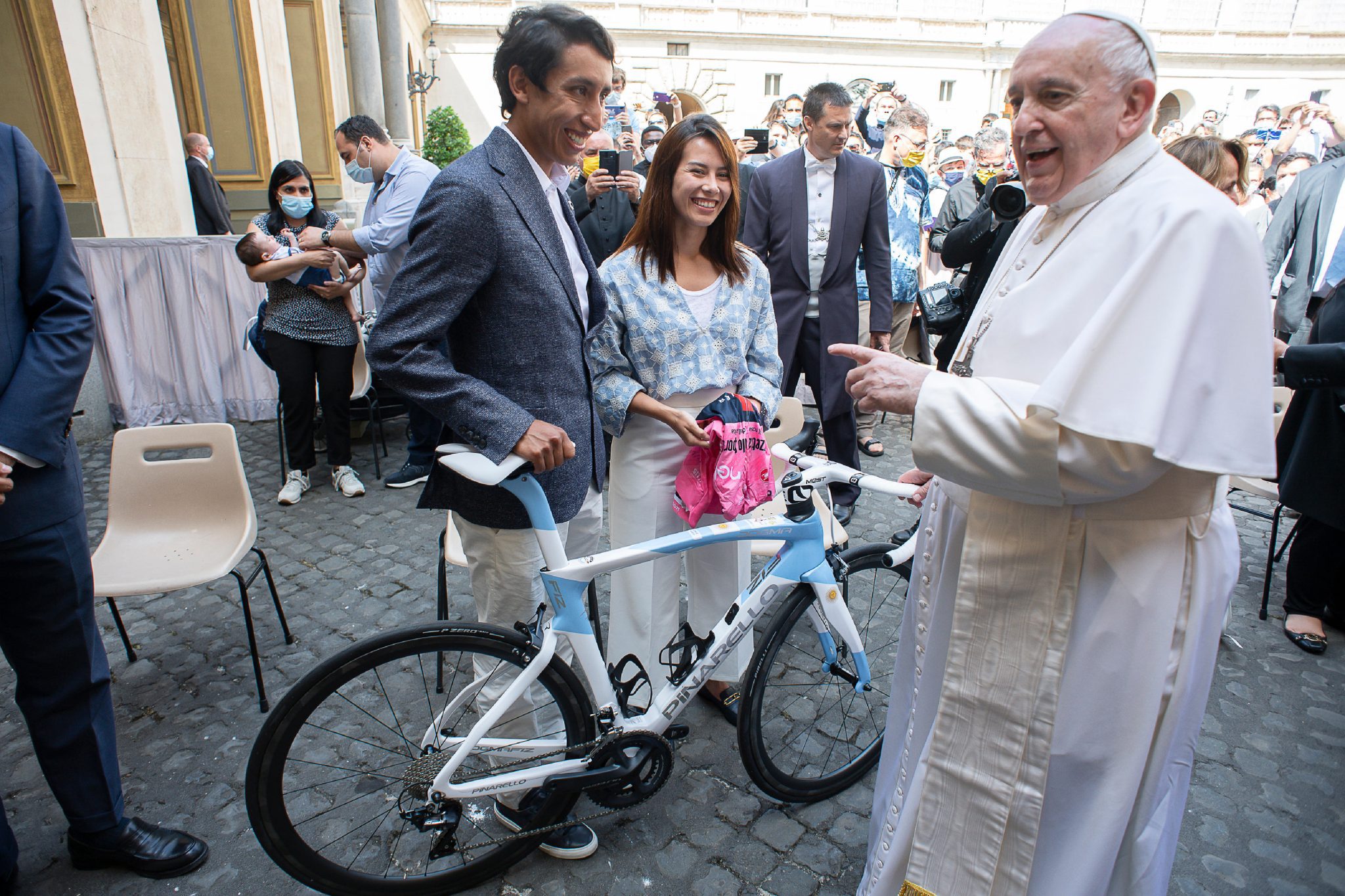 Estos son los deportistas colombianos que conocieron al papa y fueron bendecidos