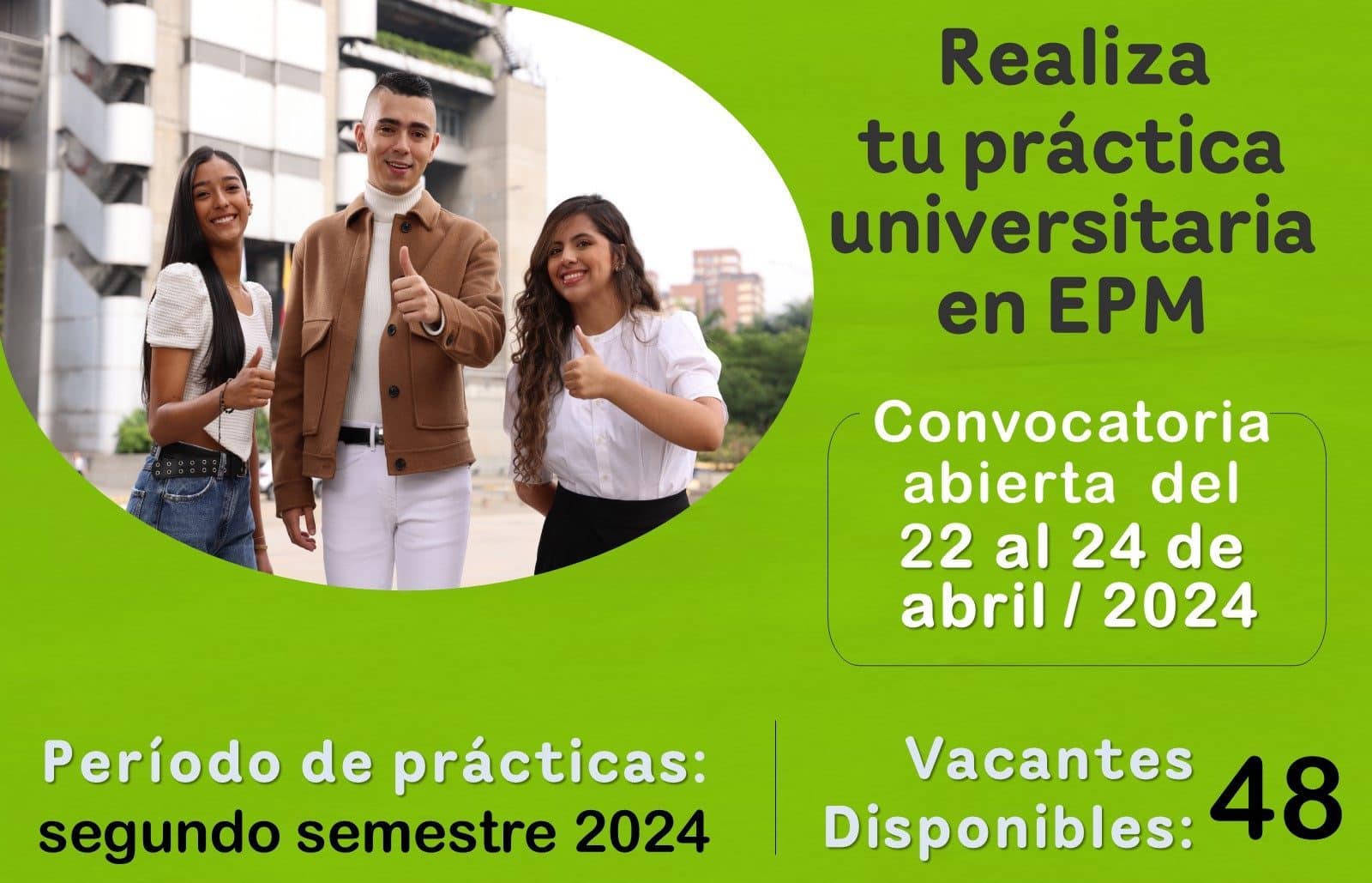 De esta manera puede hacer sus prácticas profesionales en EPM 