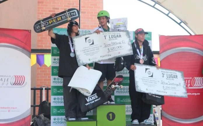 Juan Esteban, campeón nacional de skate solo tiene 13 años