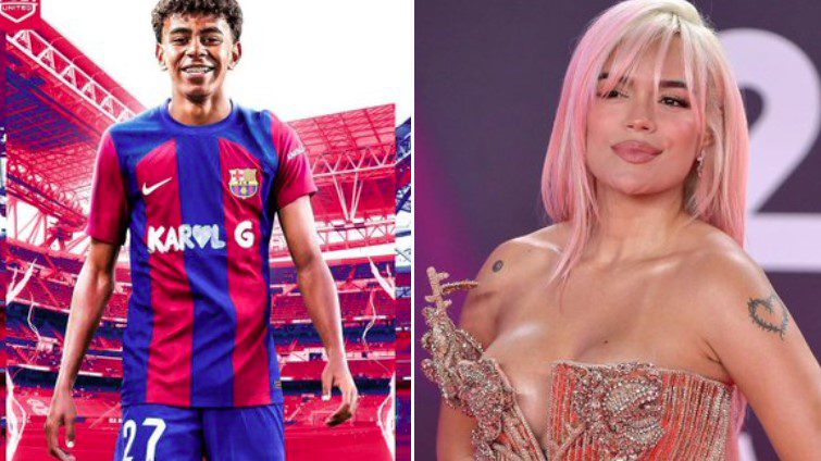 Karol G, una de las artistas sudamericanas más exitosas del momento, se suma a la lista de artistas internacionales que han estampado su logo en la camiseta del FC Barcelona.