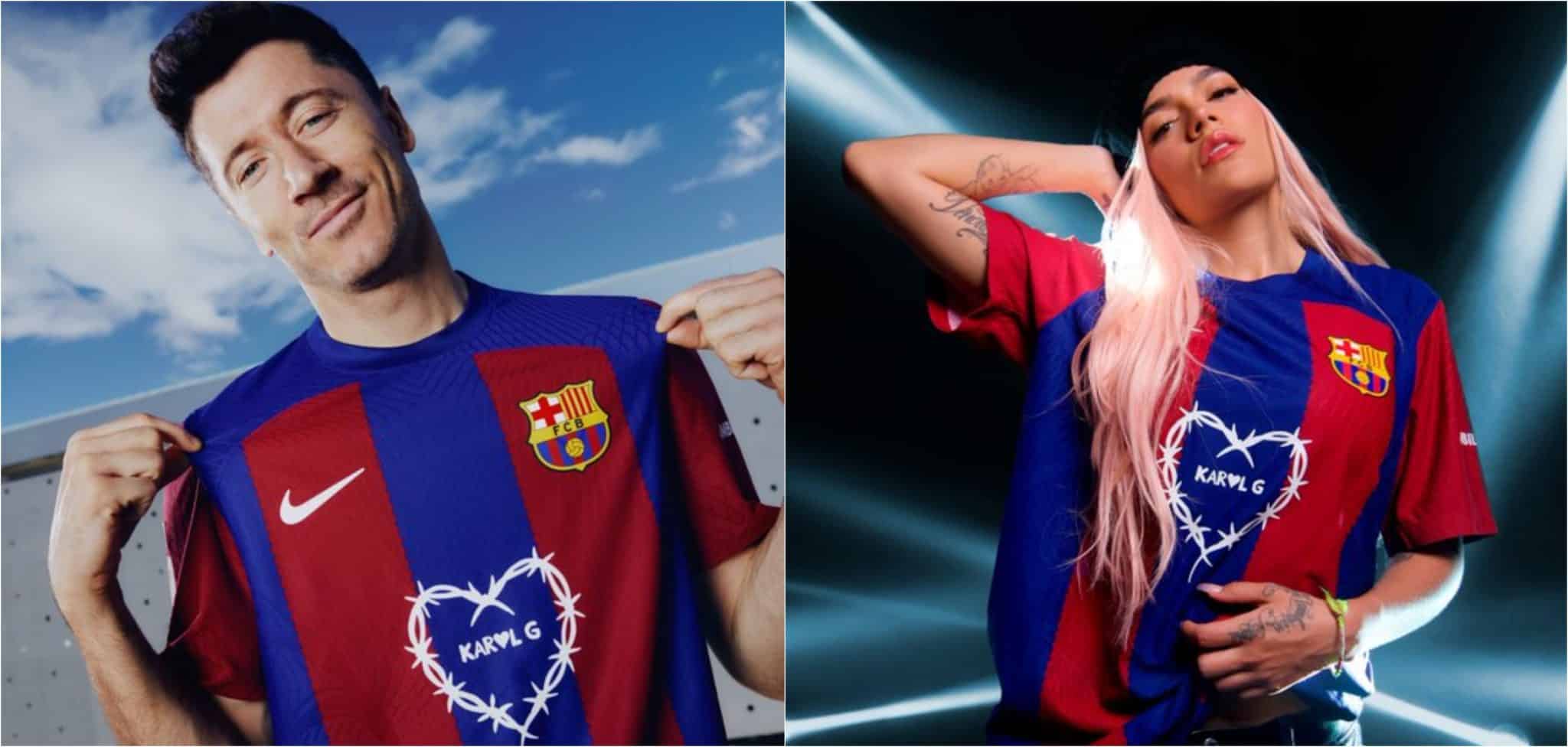 La nueva camiseta del Barcelona llevará el logo de la cantante paisa Karol G