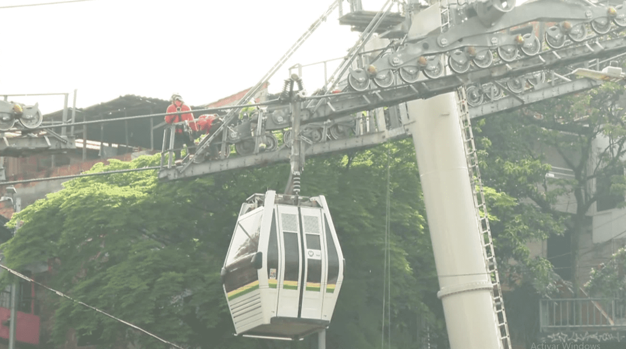 Línea de metrocable donde ocurrió la emergencia tuvo mantenimiento en enero de 2024