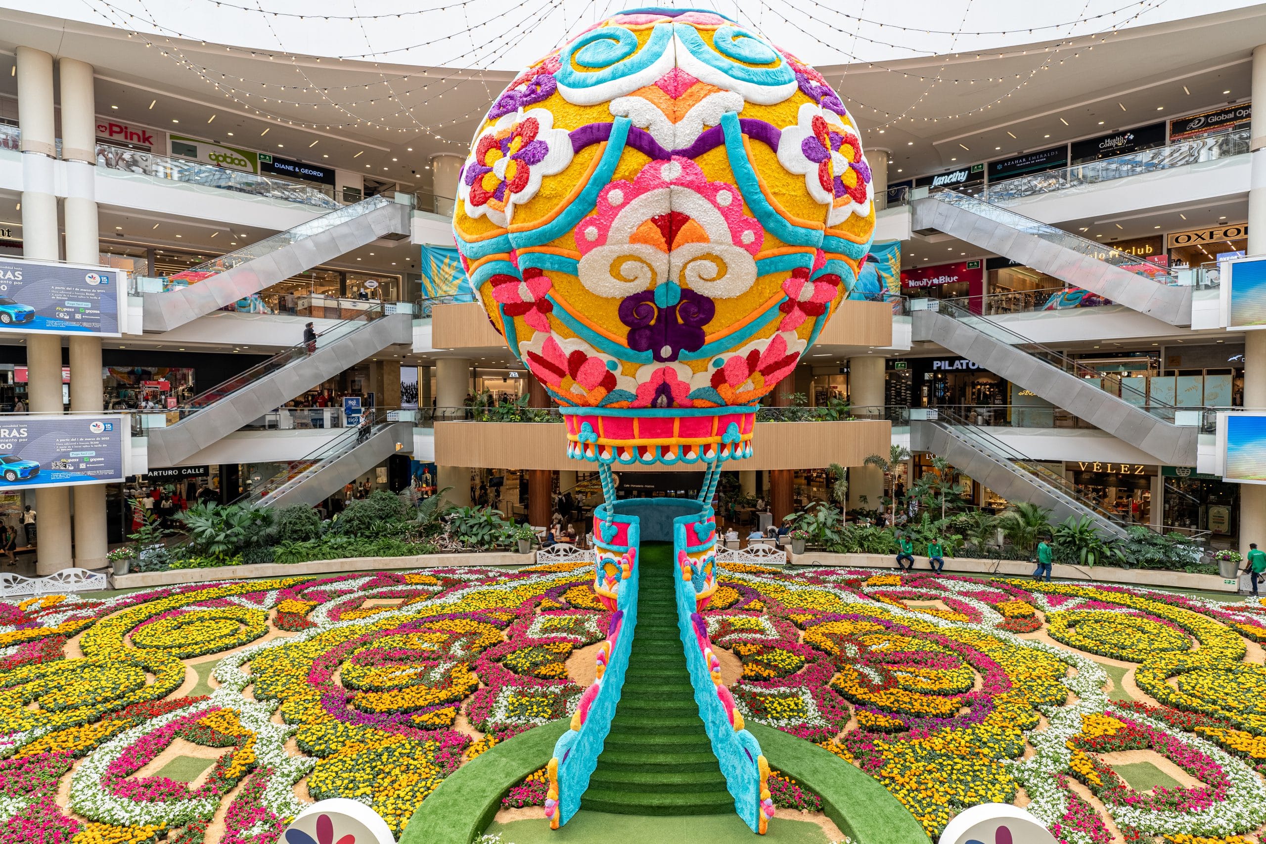 El Tapete de Flores más grande de Colombia se puede disfrutar en el Centro Comercial Santafé Medellín