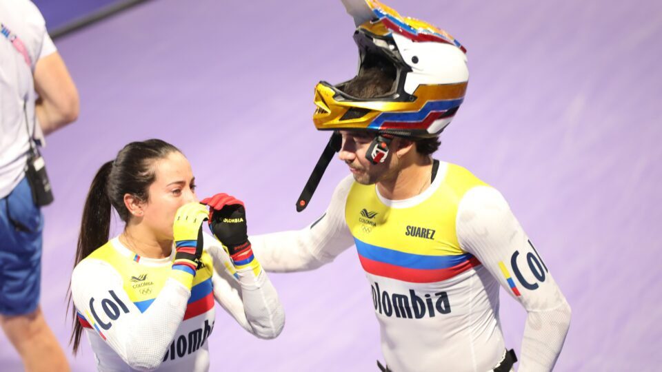 Mariana Pajón y Mateo Carmona