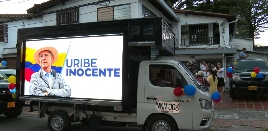 Miles de colombianos convocan a marchas en apoyo al expresidente Uribe