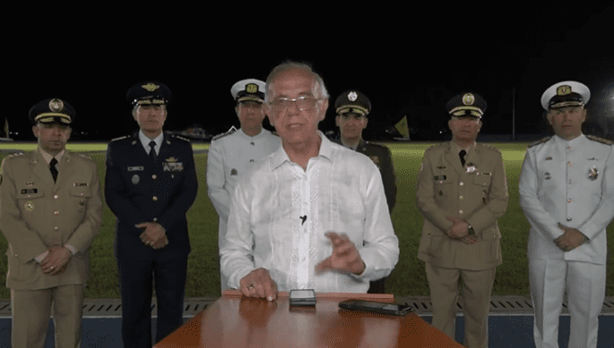 Ministro de Defensa entregó detalles sobre los disidentes de las Farc que viajaban en vehículos de la UNP