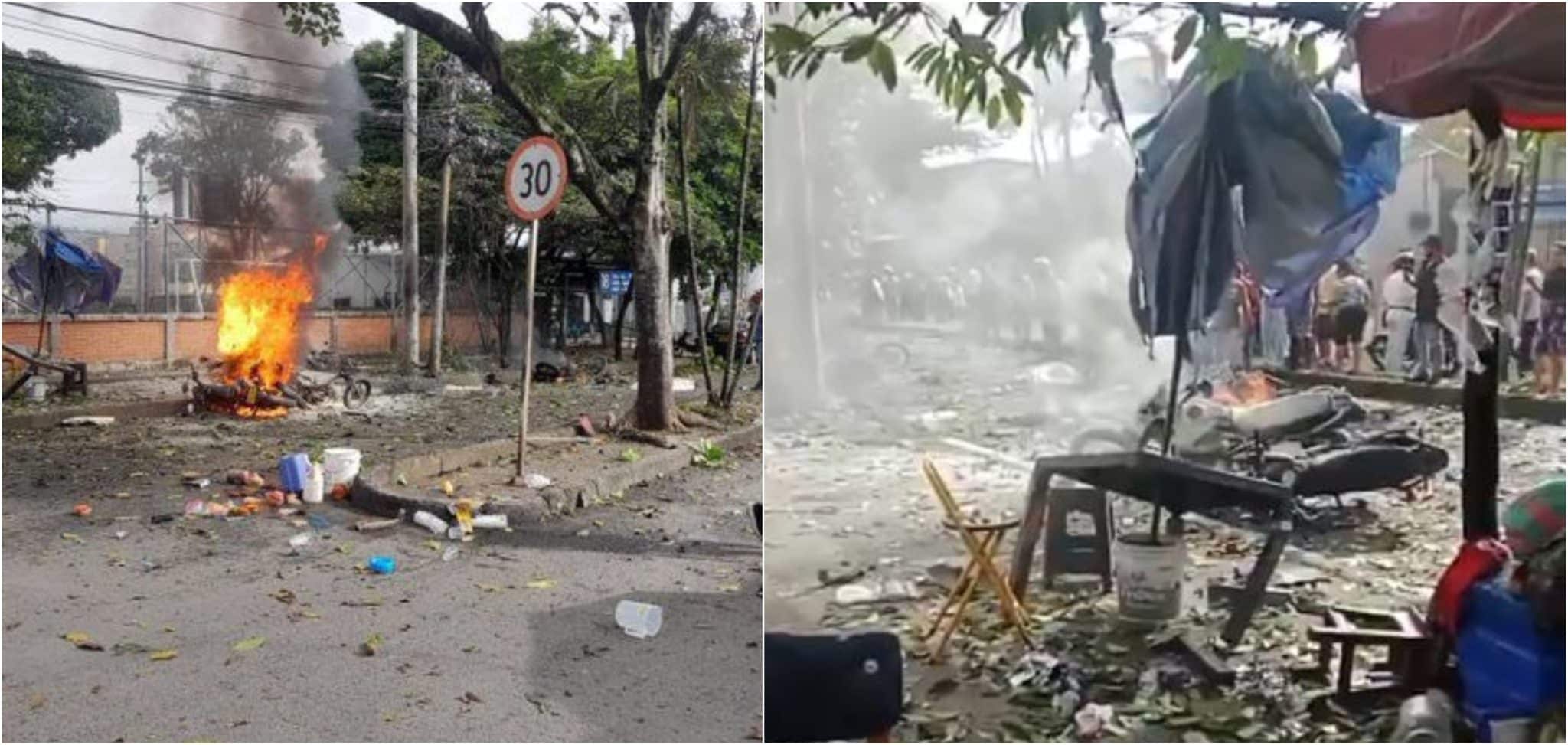 Ocho personas muertas deja carros bomba y explosivos en Cauca y Valle del Cauca