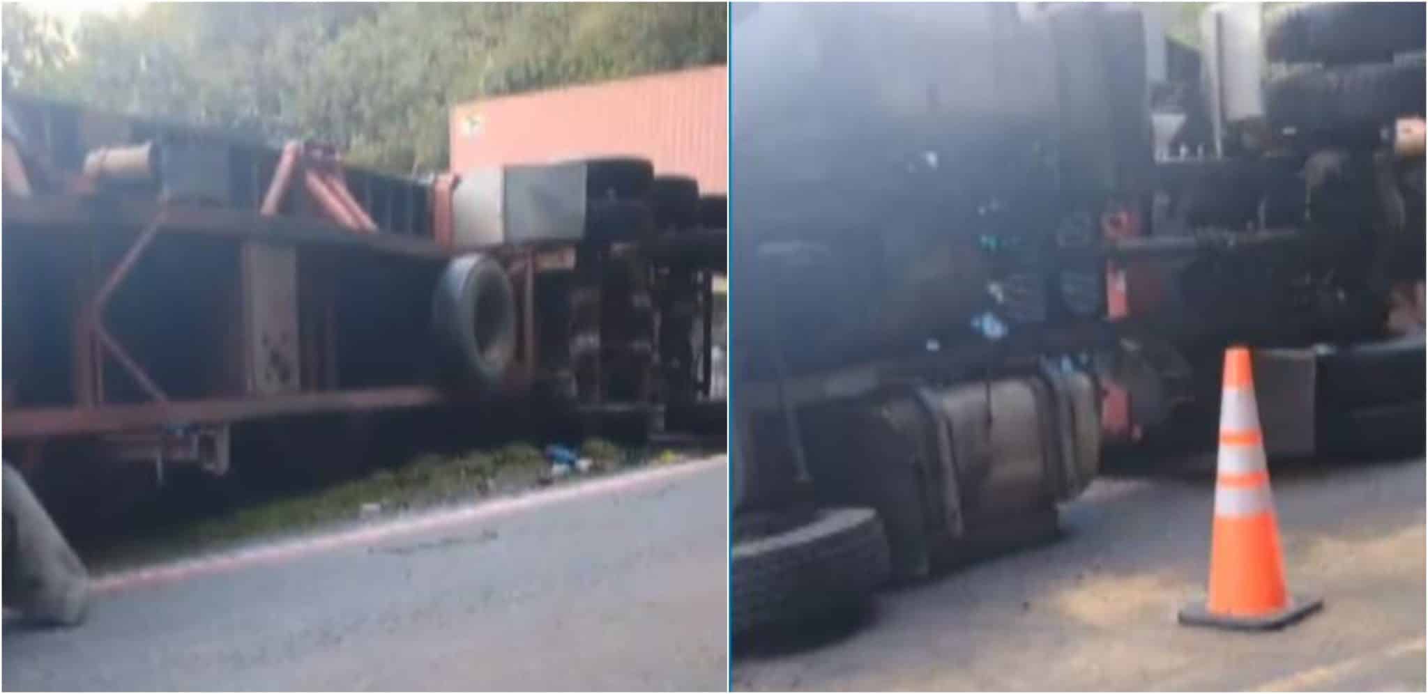 Por accidentes de tractocamiones, en un municipio de Antioquia están sin agua potable