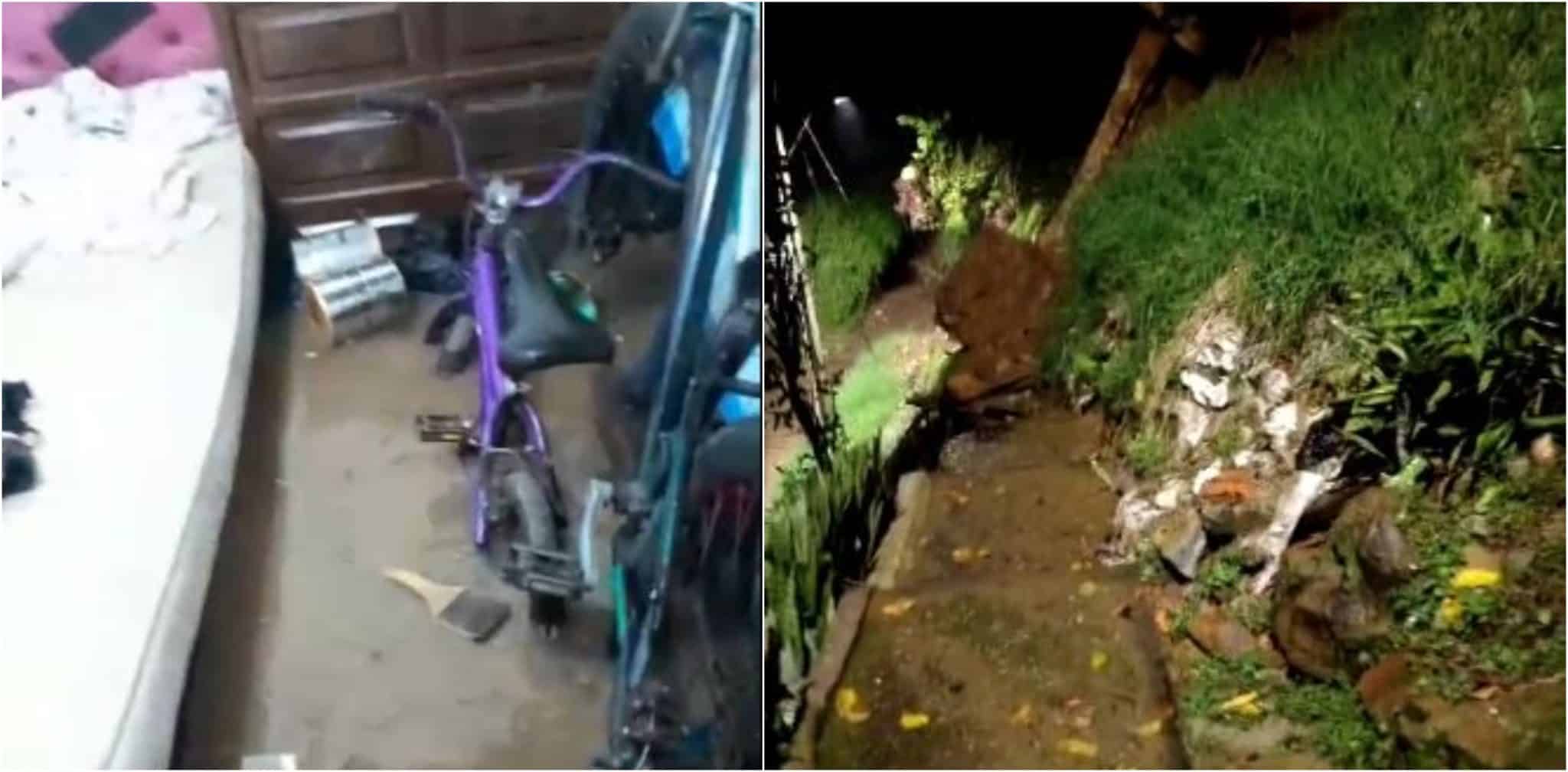 Por deslizamiento, hay 2 viviendas en riesgo de colapso en Bello