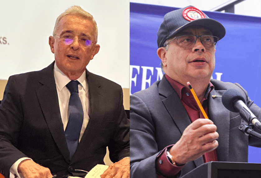 Criticas Rifirrafe entre Álvaro Uribe y Gustavo Petro por la seguridad del país