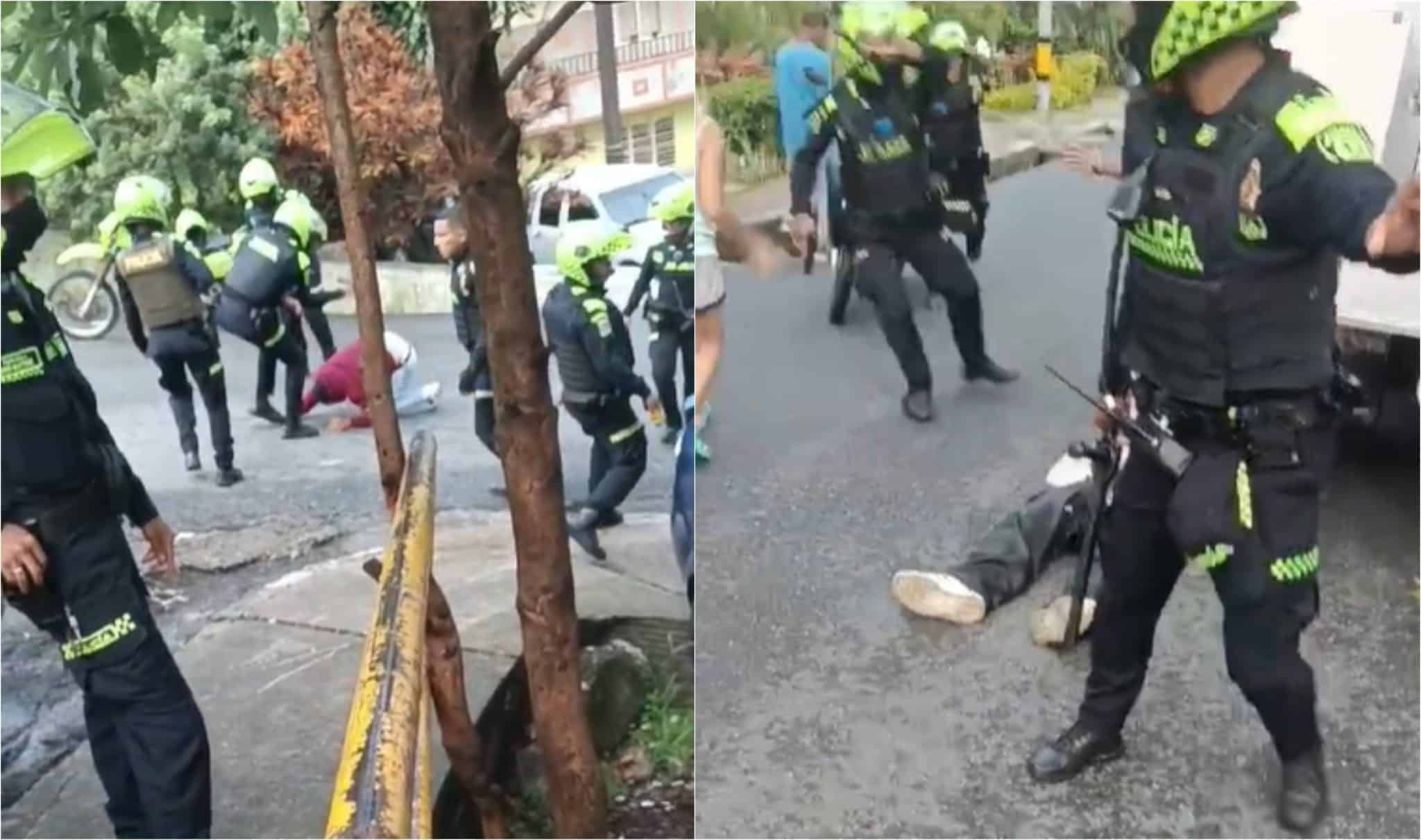 Riña con la Policía por ruido de fiesta deja 2 heridos en un barrio de Medellín