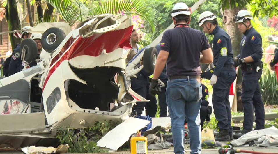 Se conoció la última comunicación de la aeronave antes de estrellarse en un parque de Medellín