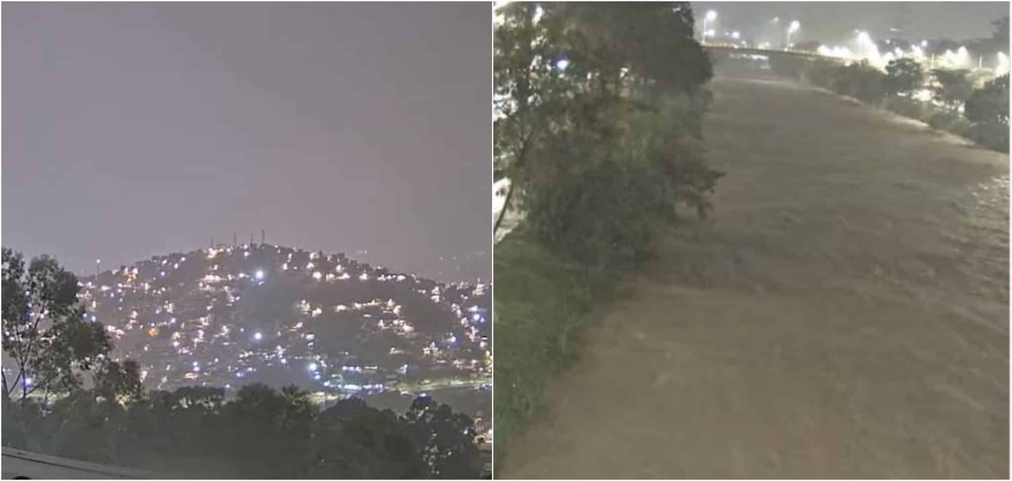 Siata revela videos panorámicos de cómo fue el fuerte aguacero en Medellín