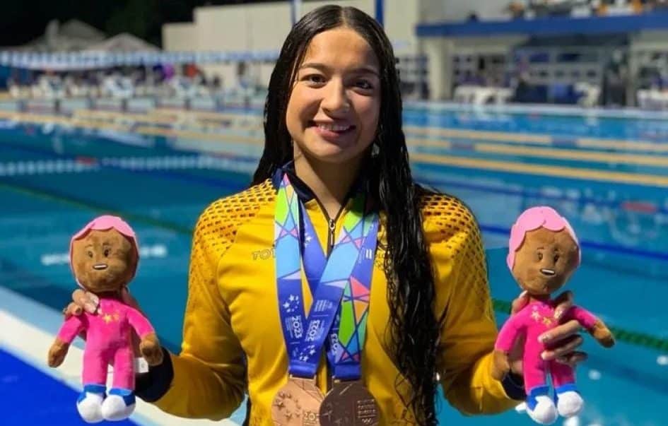 Stefania Gómez, una de las figuras de Colombia en los Panamericanos Junior de Natación