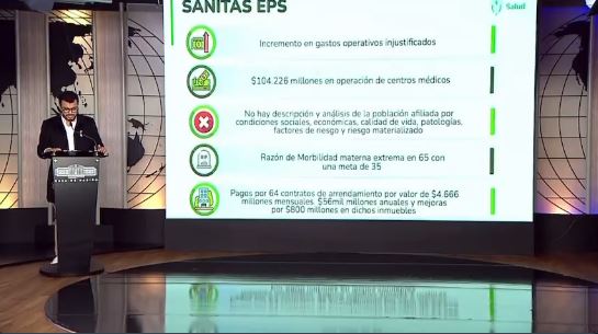 Superintendencia revela hallazgos en EPS intervenidas 5 billones de pesos fueron ocultados en facturas