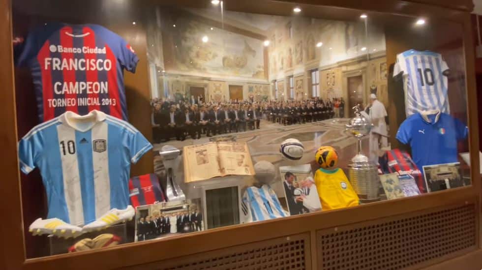 ¿Un museo de fútbol en el Vaticano Así era el espacio del Papa Francisco