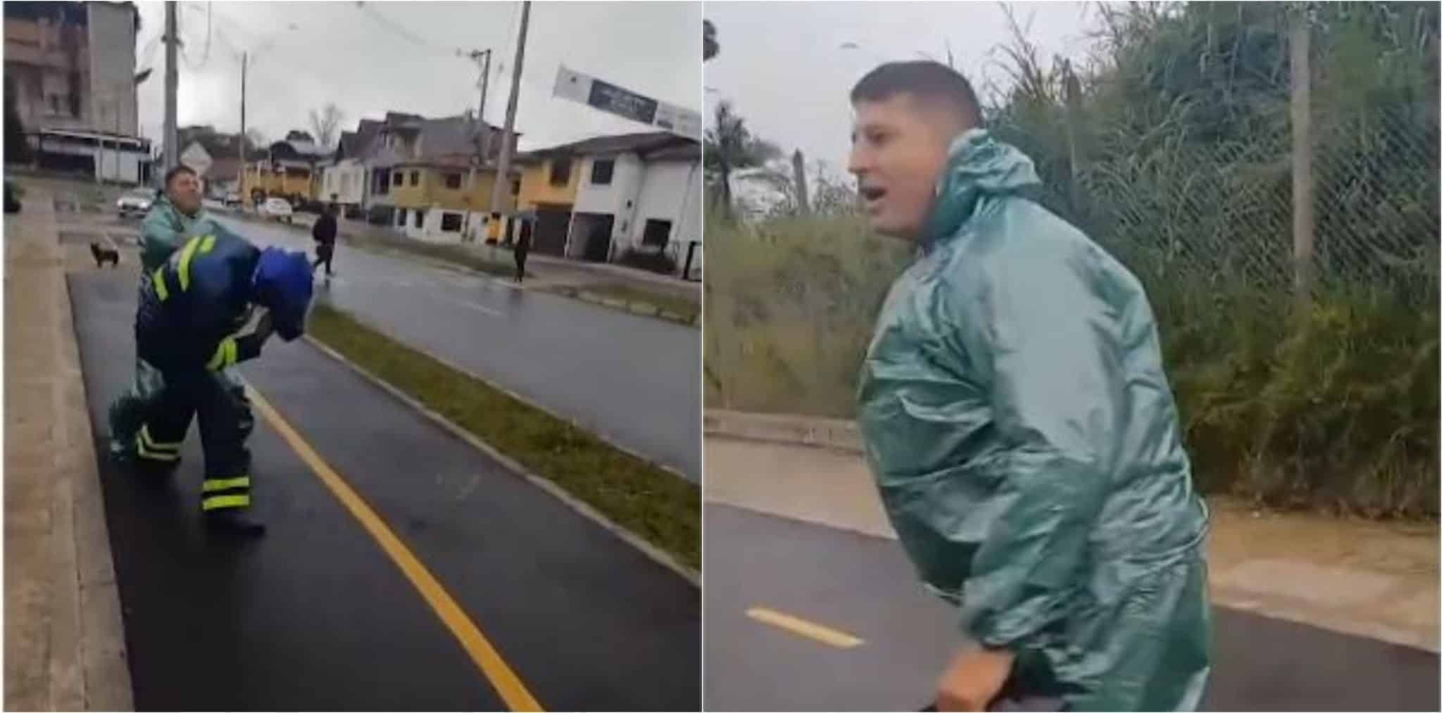 [Video] Capturan a motociclista por agredir a 2 agentes de tránsito