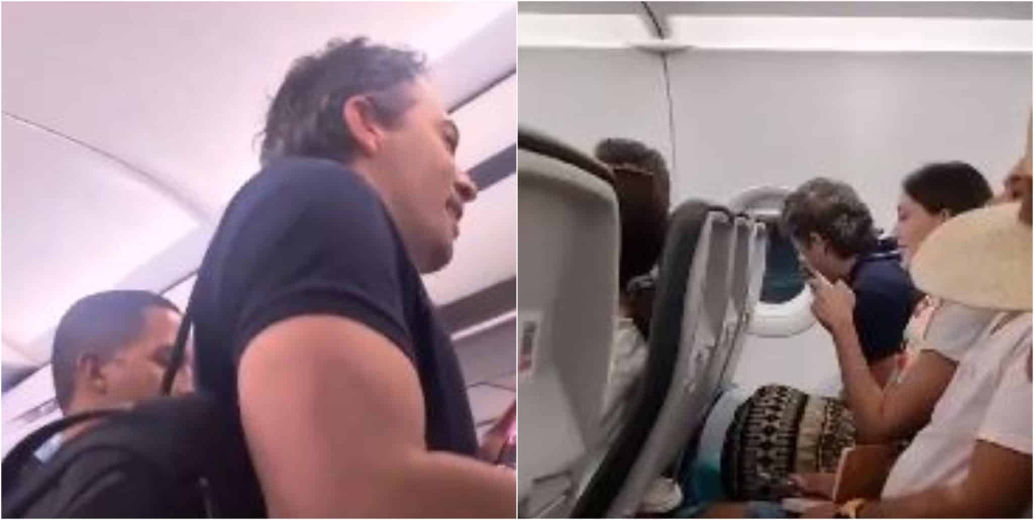 [Video] Daniel Quintero y su esposa discuten con varios pasajeros de un vuelo