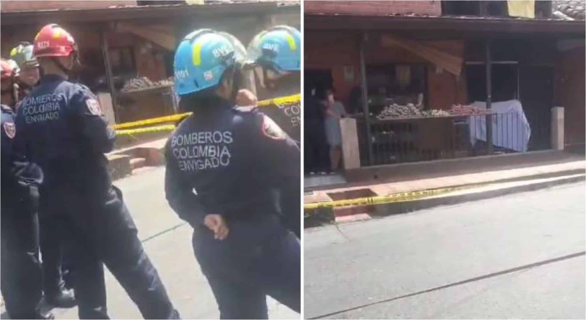 [Video] Un hombre perdió la vida al quedar atrapado en un incendio en Envigado